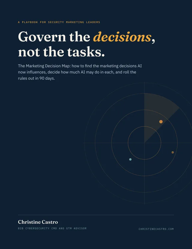 Playbook cover: Govern the decisions, not the tasks