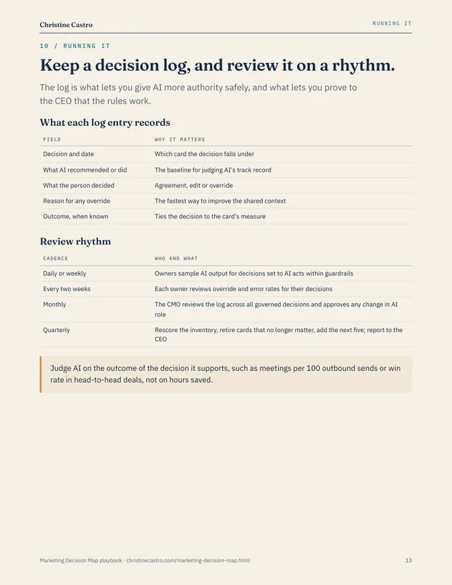 Page showing the 90-day rollout across Observe, Analyze and Execute